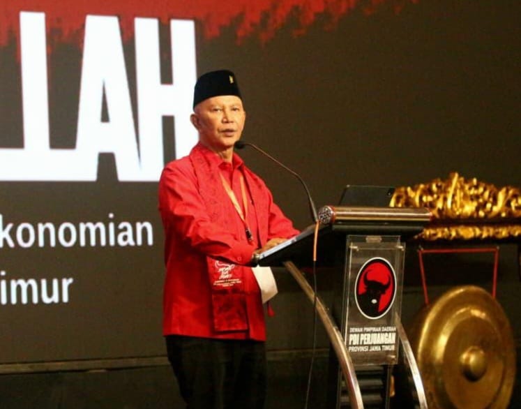 MH Said Abdullah terpilih lagi sebagai Ketua DPD PDI Perjuangan Jawa Timur dalam Konferda 2025 PDI Perjuangan setempat di salah satu hotel di Surabaya, Sabtu (20/12). (Ist)