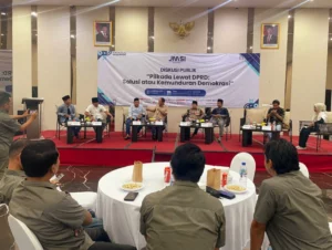 JMSI Sumenep melaksanakan diskusi publik bertema pilkada lewat DPRD di salah satu hotel setempat, Rabu (21/1). (Ist)